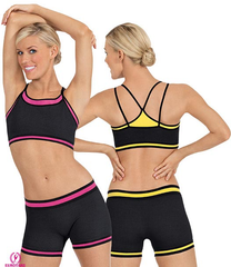 Eurotard - Adults Seamless 2-Tone Bra Top