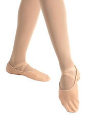 2037 CAPEZIO HANAMI NUDE STRETCH CANVAS BALLET SHOES