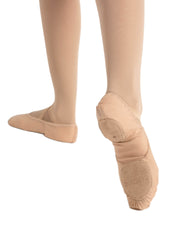 2037 CAPEZIO HANAMI NUDE STRETCH CANVAS BALLET SHOES