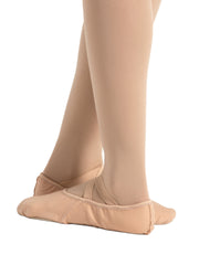 2037 CAPEZIO HANAMI NUDE STRETCH CANVAS BALLET SHOES