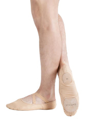 2037 CAPEZIO HANAMI NUDE STRETCH CANVAS BALLET SHOES