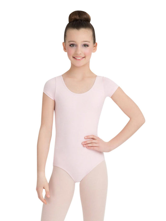 CC400C GIRLS SHORT SLEEVE LEOTARD