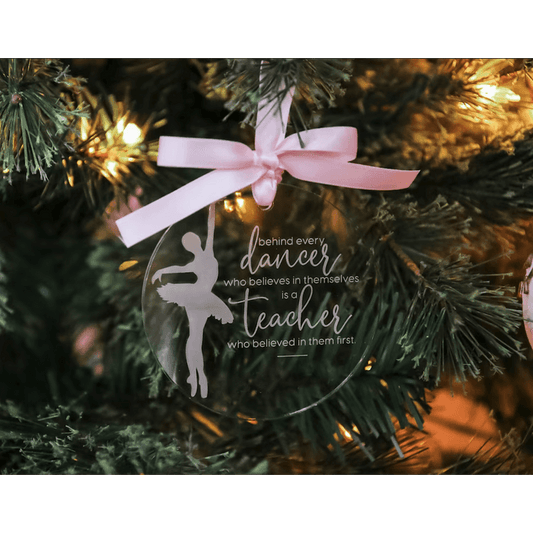 Ornement de Noël de professeur de danse