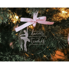 Dance Teacher Christmas Ornament